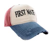 MFAZ Morefaz Ltd Boating Hat Baseball Cap Captain Army Military Drunk Sailor,Mariner,Galley Slave,Old See Dog (First Mate)