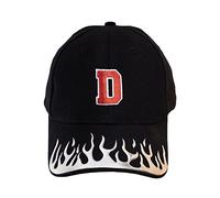 MFAZ Morefaz Ltd Casual Baseball Cap Fire Hat Unisex Men Women Sport Hats Letters A-Z Alphabet (D)