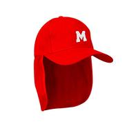 MFAZ Morefaz Ltd Junior Legionnaire Style Baseball Cap rED A-Z Letter Boy Girl Children Summer Sun Hat UV Protection Child Kids Sport (M)