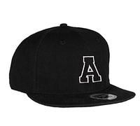MFAZ Morefaz Ltd Kids Adult Size Hats Snapback Flat Peak Hat Boy Girl Casual Baseball Cap A-Z Alphabet (A, Kids 4-14 Years)