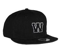 MFAZ Morefaz Ltd Kids Adult Size Hats Snapback Flat Peak Hat Boy Girl Casual Baseball Cap A-Z Alphabet (W, Adult)