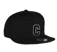 MFAZ Morefaz Ltd Kids Adult Size Hats Snapback Flat Peak Hat Boy Girl Casual Baseball Cap A-Z Alphabet (C, Kids 4-14 Years)