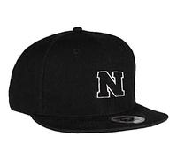 MFAZ Morefaz Ltd Kids Adult Size Hats Snapback Flat Peak Hat Boy Girl Casual Baseball Cap A-Z Alphabet (N, Adult)