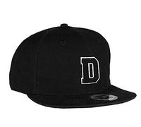MFAZ Morefaz Ltd Kids Adult Size Hats Snapback Flat Peak Hat Boy Girl Casual Baseball Cap A-Z Alphabet (D, Kids 4-14 Years)