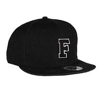 MFAZ Morefaz Ltd Kids Adult Size Hats Snapback Flat Peak Hat Boy Girl Casual Baseball Cap A-Z Alphabet (F, Kids 4-14 Years)