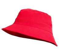 MFAZ Morefaz Ltd Kids Bucket Hat Youths Hats Summer Boy Girl Fisher Outdoor Sun Beach Cap Infants (Red, Youths Size 56 cm)