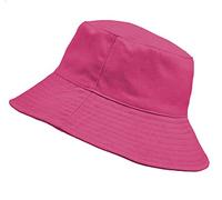 MFAZ Morefaz Ltd Kids Bucket Hat Youths Hats Summer Boy Girl Fisher Outdoor Sun Beach Hat Circumference 54cm (Hot Pink 54cm)