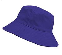 MFAZ Morefaz Ltd Kids Bucket Hat Youths Hats Summer Boy Girl Fisher Outdoor Sun Beach Hat Circumference 54cm (Royal Blue 54cm)