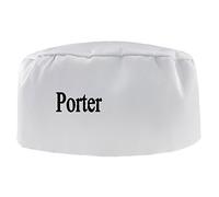 MFAZ Morefaz Ltd Men Women Classic White Chef Hat Su Chef, Head Chef,Chefs Catering Cook Food Prep Kitchen Restaurant Round Cap (White L/XL, Porter)