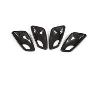 MFBGPVCVMM Interior Handle Compatible with BMW 3 Series E90 2005-2012 Carbon Fiber ABS Car Door Handle Bowl Trim Cover Decoration Auto Interior Modified Accessories(Carbon Fiber Texture)