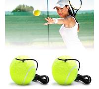 MFCGHXR 2 PCS Tennis Trainer Rebound Balls - Tennis Training Equipment with Rope, For Adult Solo Training & Kids Player Beginner