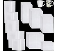 MFCGHXR 60 Pcs Sublimation Shrink Sleeve 6 Different Sizes White Bags for Glasses, Mugs, Mugs Sublimation Shrink Film