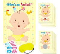 MFCGHXR Baby Shower Party Games, Pin the Dummy on the Baby Game Pin The Dummy On The Baby Game Baby Shower Games Scratch Off Cards Funny Activity for Boy Girl Baby Shower Poop Raffle Tickets Gender