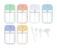 MFCGHXR Perfume Travel Spray Bottle, 6 Pieces Colorful 45ml Refill Moisturizing Sprayer Box Alcohol Hand Wash Portable Atomizer for Women Men Essentials.