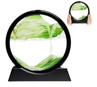MFCGHXR Relaxing Sand Art: Unique 3D Flowing Sand Picture with Clear Glass Frame, Stress Relief Desk Decoration, Ideal for Home or Office, Gift for Loved Ones, 18cm x 19cm