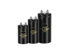 MFD Aluminum Screw Audio Filtering Electrolytic Capacitor 105℃ CD136 Bolt Capacitors 63V 100V 250V 400V 450V CE105℃ 2000H(250V10000UF 63.5x130)