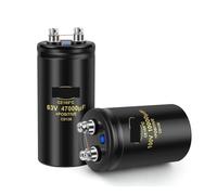 MFD Aluminum Screw Audio Filtering Electrolytic Capacitor 105℃ CD136 Bolt Capacitors 63V 100V 250V 400V 450V CE105℃ 2000H CZAOINCU(63V47000UF 50x105)