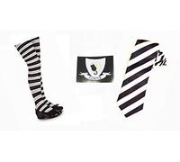 MFD ILFD WORST WITCH BLACK WHITE TIE BADGE & AGE 4-11 TIGHTS (Age 4-6 Years)
