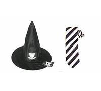 MFD Teachers World Book Day Hat Black & White Tie Strive Badge Worst Witch