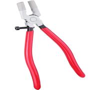 MFDSJ 8inch Glass Running Pliers,Smooth Curved Jaws.for Stained Glass Work Key Fob Curved Jaws Pliers Mosaics Breaking Tool.