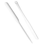 MFEIANQI 2 Pcs Makeup Spatula Tool Metal,Korean Spatula Foundation Spatula,420 Stainless Steel Cosmetics Reusable Metal Cosmetic Spatula for Artist Tool Beauty Salon Women Wake up Spatula., MF001