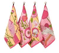 MFESFCS Hand Towel Fingertip Towel with Colorful Bird and Flower Pattern