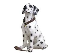 MFFIRE Garden Ornaments, Realistic Dalmatians Dog Statue, Animal Memorial Figurines, Waterproof Resin Sculpture, Decoration for Outdoor Home Courtyard Grass