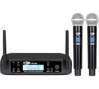 mffmffm UHF Wireless Microphone System - Dual Handheld Dynamic Microfonos Inalambricos Professional for Home Karaoke, Meetings, Parties