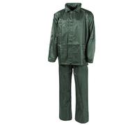 MFH 2-Piece Rain Suit Military Outdoor Camping Jacket Trousers Fishing Olive