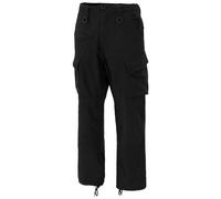 MFH Allround Softshell Trousers Mens Army Trekking Work Cargo Military Black