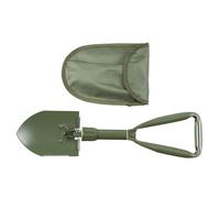 MFH Army Style Mini Folding Spade Shovel 3 Part OD Green Pouch Bushcraft Camping