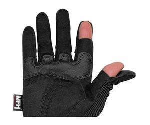 MFH Attack Tactical Range Gloves Black Airsoft Padded Protection