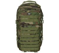 MFH Backpack Military Style Molle Day Pack Rucksack Woodland Camo 30ltr