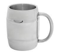 Fox Outdoors Barrel Mug 450ml Stainless Steel Double-Walled Insulated Silver