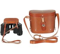 MFH Binoculars 8 x 30 Black with Leather Case for Hunting