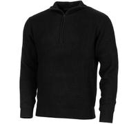 MFH Brand Sweater military style Troyer pullover rib knit quarter zip jumper