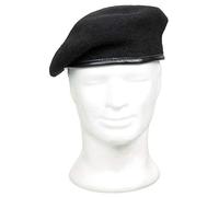 MFH BW Beret Black Size 61