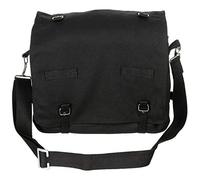 MFH BW Combat Bag Large Military Army Vintage Style Canvas Holiday Pack Black
