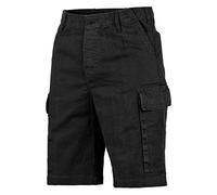 MFH Brand German military style shorts black bermuda sturdy ripstop cotton NEW