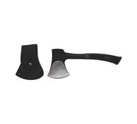 MFH Camping Hatchet with Rubber Handle Cast Steel Black Survival Camp Bushcraft
