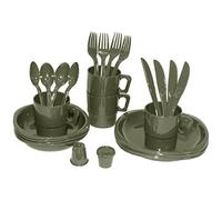 MFH Camping Plastic Mess Kit 26 Pieces