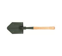 MFH CH Folding Spade with Wooden Handle 2-part OD Green