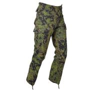 MFH Combat Pants Adjustable Waist Durable BDU Trousers M05 Finnish Camo