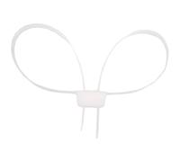 MFH disposable handcuffs 70 x 1.2 cm - White - 10 pcs.