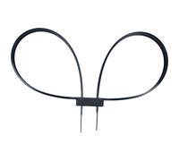MFH disposable handcuffs 80 x 1.27 cm - Black - 10 pcs.