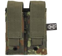 MFH Double 9mm Magazine Pouch Small MOLLE Flecktarn
