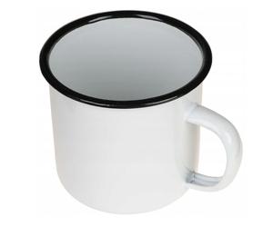MFH Fox Outdoor White enamel mug 0.35 l