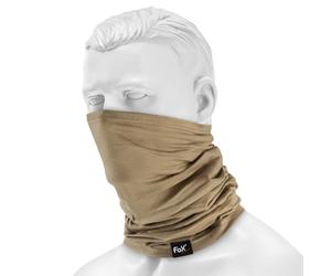 MFH Fox Outdoors Neck Gaiter Merino Lite - coyote