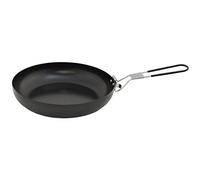 FOX Outdoor Frying Pan with Foldable Handle Small Black Silver Camping Biking
