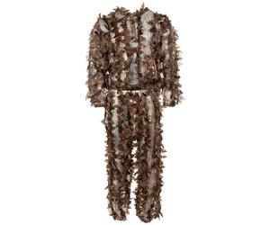 MFH Ghille Leaf Camo Suit - Hunter Brown